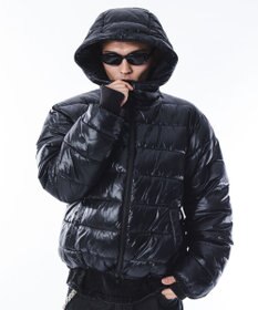 WEGO 【ユニセックス着用ITEM】2WAYシャイニーパファーフーディー