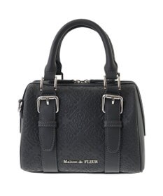 Maison de FLEUR FLEURモノグラムミニボストンバッグ