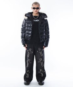 WEGO 【ユニセックス着用ITEM】2WAYシャイニーパファーフーディー