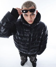 WEGO 【ユニセックス着用ITEM】2WAYシャイニーパファーフーディー