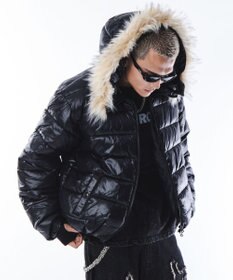 WEGO 【ユニセックス着用ITEM】2WAYシャイニーパファーフーディー