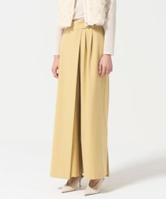 GRACE CONTINENTAL レイヤードタックワイドパンツ