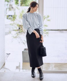 ANY L エニィファンクションハイネックブラウス