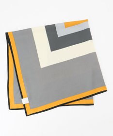 自由区 【カタログ掲載】カラーブロックシルク スカーフ