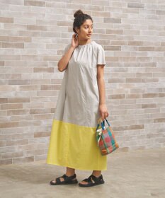J.PRESS YORK STREET 【WOMEN】バイカラー ワンピース