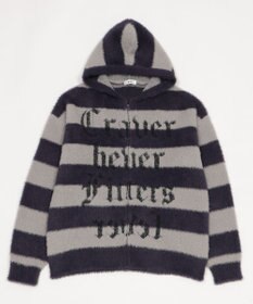 WEGO シャギーグラフィックZIPパーカー