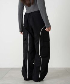 WEGO 【ユニセックス着用ITEM/ウエストゴム】イージーパイピングカーゴパンツ