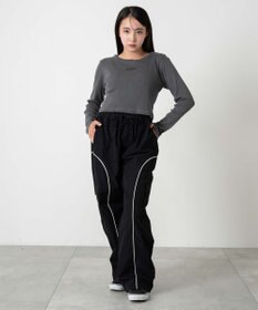 WEGO 【ユニセックス着用ITEM/ウエストゴム】イージーパイピングカーゴパンツ