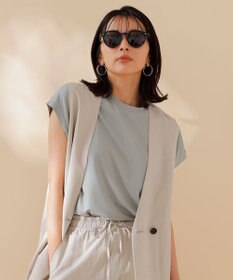 UNFILO 【Oggi 6月号掲載】BEAUTY FORM フレンチスリーブTシャツ