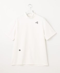 PW CIRCULUS 【MEN】【ストレッチ】バック アニマルプリント ロゴ モックネック シャツ