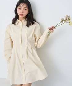 earth music&ecology ウエストタックシャツミニワンピース