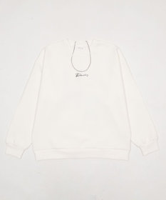 WEGO 【ユニセックス着用ITEM】アクセ付きフォトグラフィックプルオーバー