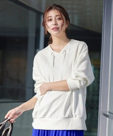 Tiaclasse 【洗える】フード風ダイバートップス