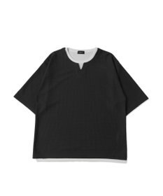 WEGO フェイクレイヤードキーネックT（S）