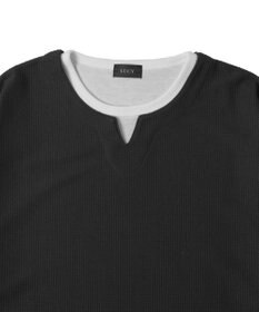 WEGO フェイクレイヤードキーネックT（S）