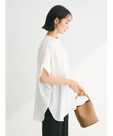 Green Parks 綿麻混ポンチョ風シャツ