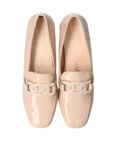 Bridget Birkin 【Bridget Birkin】パールヒールビジューバックルローファー