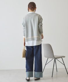 AMERICAN HOLIC バイカラークルーネックニットプルオーバー