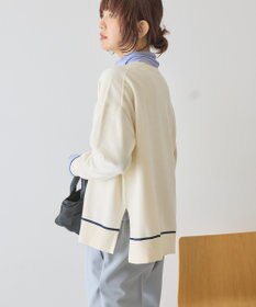 AMERICAN HOLIC バイカラークルーネックニットプルオーバー