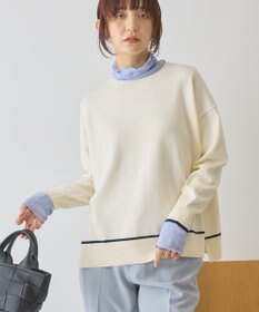 AMERICAN HOLIC バイカラークルーネックニットプルオーバー