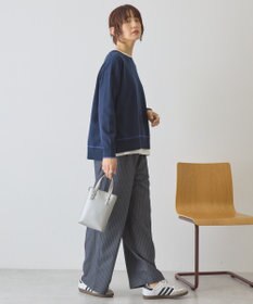 AMERICAN HOLIC バイカラークルーネックニットプルオーバー