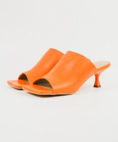 BONTRE 【PRECIEUX JOUET/プレシュウジュエ】ワイドスクエアスカルプチャーヒールミュール/019PJ