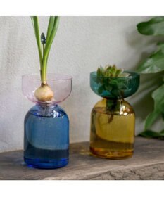 PRESENTERS ROOM amabro / TWO TONE VASE Circle(Green×Yellow)