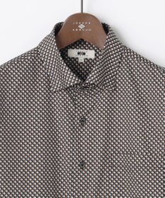 JOSEPH ABBOUD 【オーガニックコットン使用・JAPANファブリック】ジオメトリックプリントシャツ