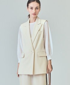 GRACE CONTINENTAL トリアセテーラードジレ