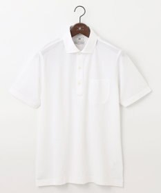 JOSEPH ABBOUD 【オーガニックコットン使用】ブロックサッカーポロシャツ