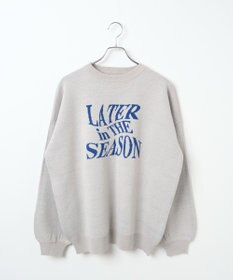 WEGO ウェーブロゴジャガードニットプルオーバー