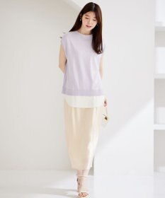 ANY SIS 【洗える】ソフトグリッターペンシル スカート