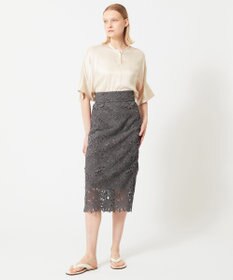 BEIGE， NARCISSUS / レーススカート