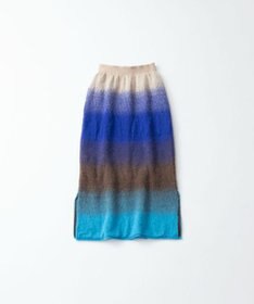 TRICOTE GRADATION SHAGGY SKIRT／グラデーションシャギースカート