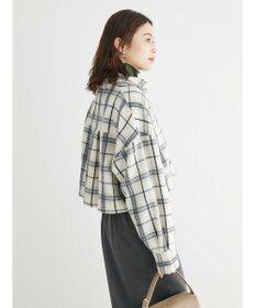 Green Parks ・ＥＬＥＮＣＡＲＥ　ＤＵＥ　シャギーチェックショートシャツ