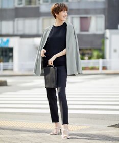 ICB 【新色追加・洗える】 FluidBackSatin Tブラウス