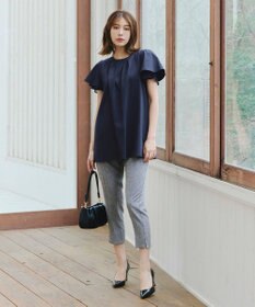 Tiaclasse 【UVケア・接触冷感】“あまラク” シフォンフレアスリーブカットソーチュニック