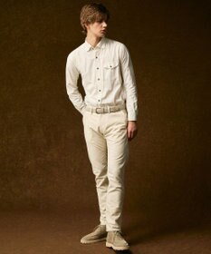 JOSEPH ABBOUD 【JAPANファブリック/ストレッチ】ストレッチモールスキン パンツ