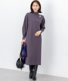 組曲 【WEB限定】スムースストレッチニット ワンピース