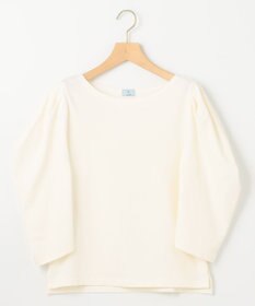 組曲 L ミニ裏毛ボリュームタックスリーブ カットソー