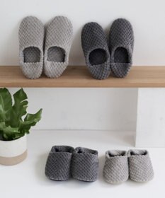 LOOM&SPOOL GRS綿毛布ルームシューズ