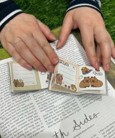 WEGO ボールチェーン付きカピバラステッカーメモ