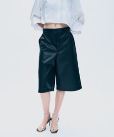 uncrave フェイクレザー バミューダパンツ