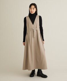 CRAFT STANDARD BOUTIQUE Vネックウェストタックジャンパースカート