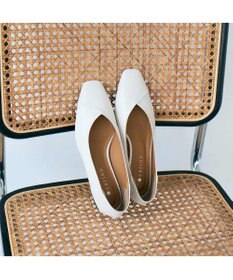 MODE ET JACOMO <carino>スクエアトゥバレエシューズ