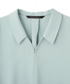 YECCA VECCA 2wayストライプリボンブラウス