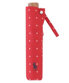 MOONBAT POLO RALPH LAUREN（ポロ ラルフローレン)ドット×ロゴ 雨傘 折りたたみ傘