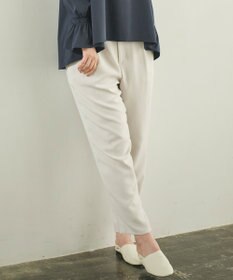 #Newans 【洗える】ジョーゼットテーパードパンツ