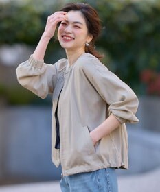 ANY 【洗濯機可能/接触冷感/UVケア/イージーケア】清涼リラックスブルゾン