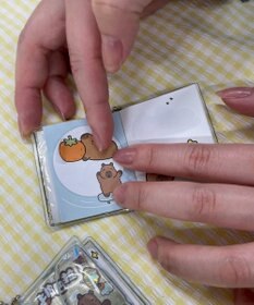 WEGO ボールチェーン付きカピバラステッカーメモ